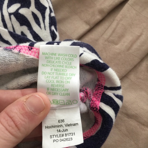 Lilly Pulitzer Girls Zebra Print Sweatshirt - Picture 7 of 9